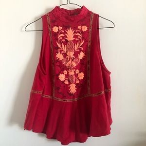 Free People red lace top